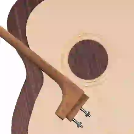 StewMac Kit de guitare en kit acoustique triple O, col boulonné, haut Sitka, dos et éclisses en palissandre indien